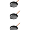 Set of 3 Jymerocan Cast Iron Skillets